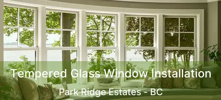  Tempered Glass Window Installation Park Ridge Estates - BC