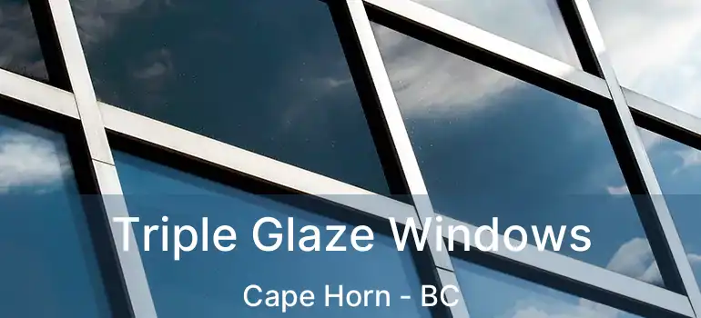  Triple Glaze Windows Cape Horn - BC