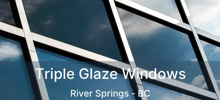  Triple Glaze Windows River Springs - BC