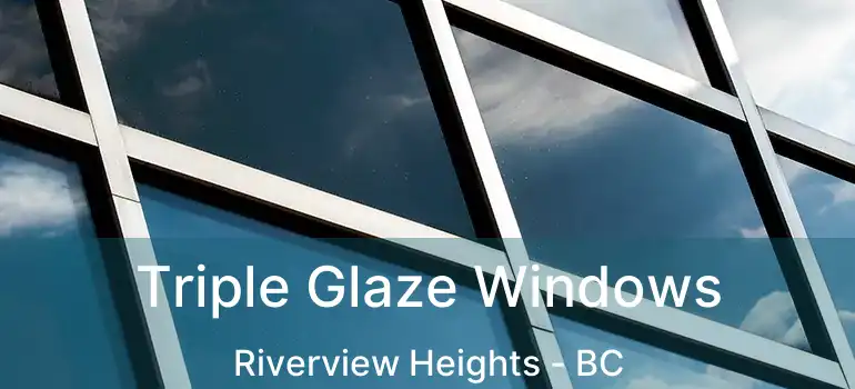  Triple Glaze Windows Riverview Heights - BC