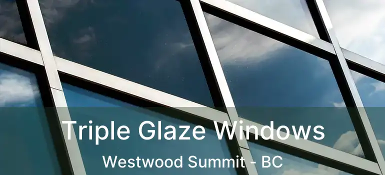  Triple Glaze Windows Westwood Summit - BC