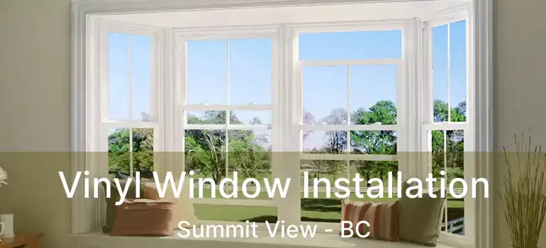  Vinyl Window Installation Summit View - BC