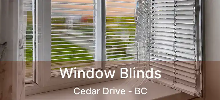  Window Blinds Cedar Drive - BC