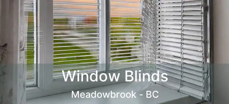  Window Blinds Meadowbrook - BC