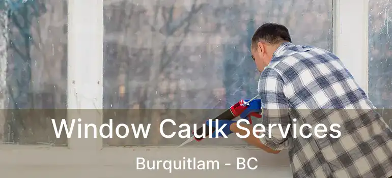  Window Caulk Services Burquitlam - BC