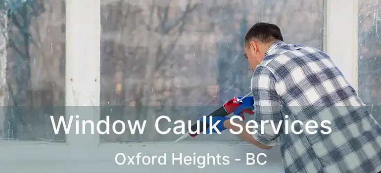  Window Caulk Services Oxford Heights - BC
