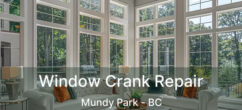  Window Crank Repair Mundy Park - BC