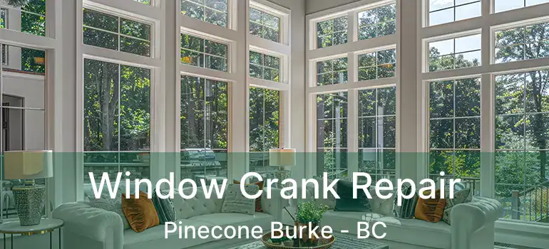  Window Crank Repair Pinecone Burke - BC