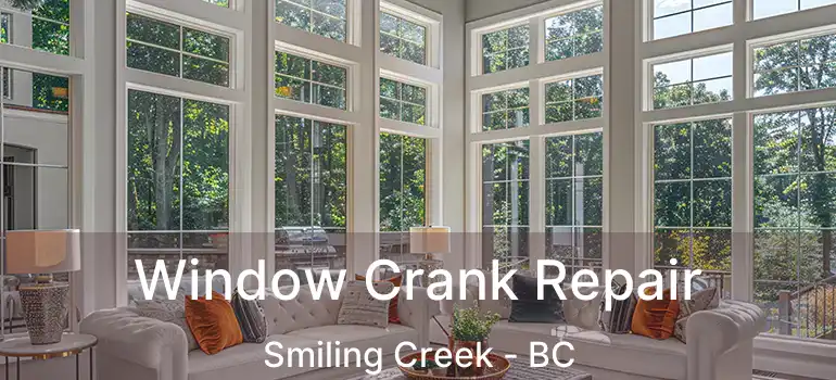  Window Crank Repair Smiling Creek - BC