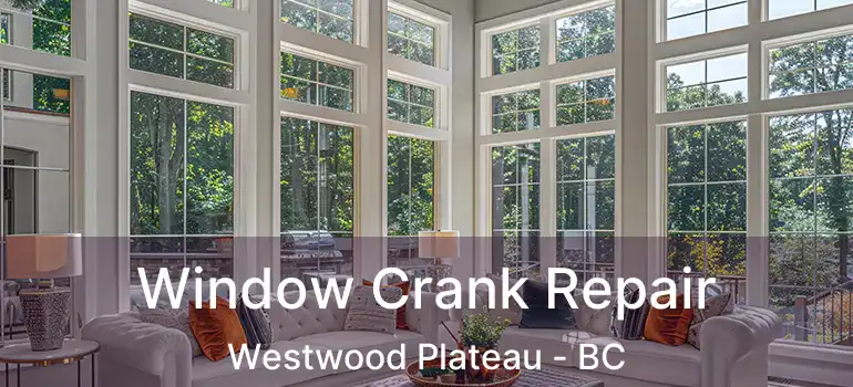  Window Crank Repair Westwood Plateau - BC