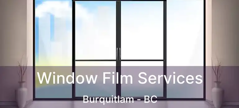  Window Film Services Burquitlam - BC