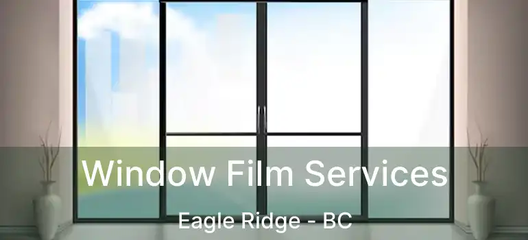  Window Film Services Eagle Ridge - BC