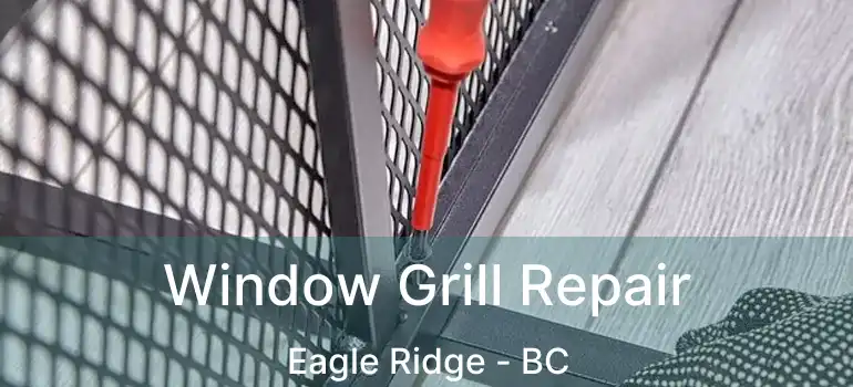  Window Grill Repair Eagle Ridge - BC