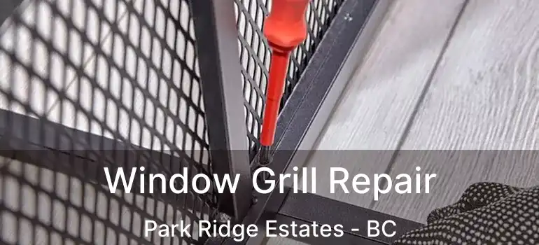  Window Grill Repair Park Ridge Estates - BC