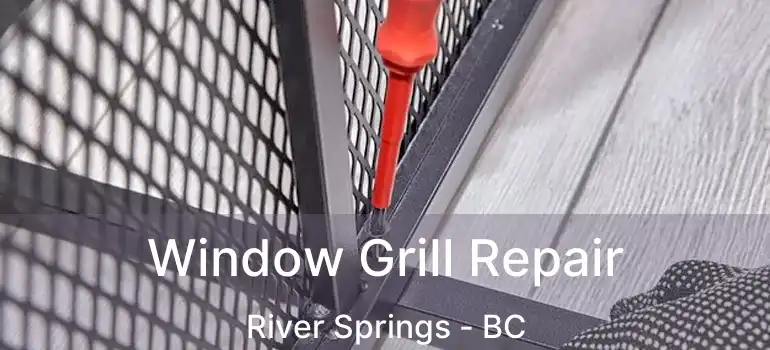  Window Grill Repair River Springs - BC