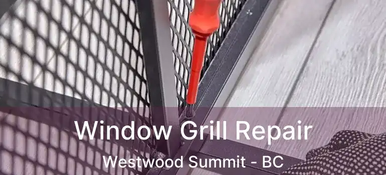  Window Grill Repair Westwood Summit - BC