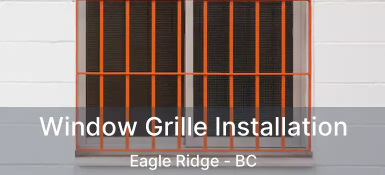  Window Grille Installation Eagle Ridge - BC