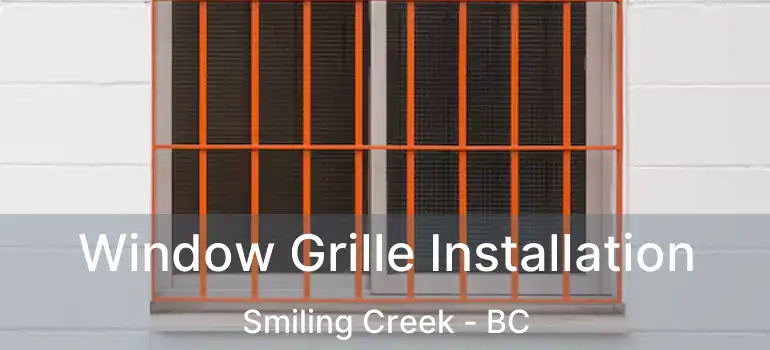  Window Grille Installation Smiling Creek - BC
