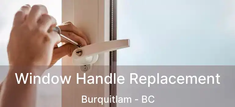  Window Handle Replacement Burquitlam - BC