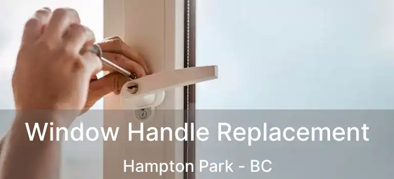  Window Handle Replacement Hampton Park - BC
