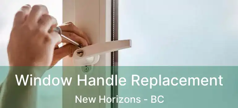  Window Handle Replacement New Horizons - BC