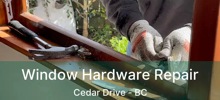  Window Hardware Repair Cedar Drive - BC