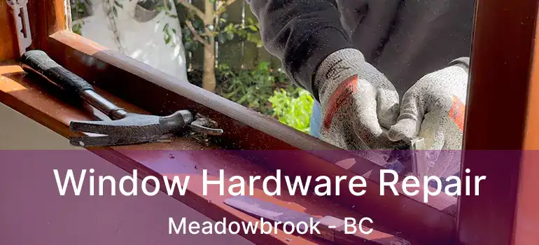  Window Hardware Repair Meadowbrook - BC