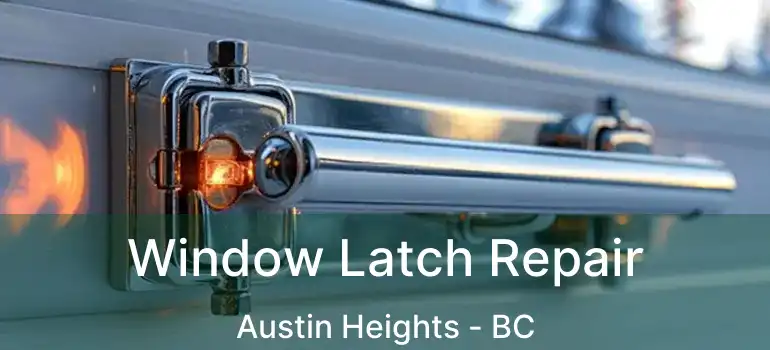  Window Latch Repair Austin Heights - BC