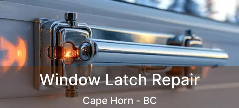  Window Latch Repair Cape Horn - BC
