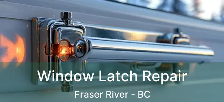  Window Latch Repair Fraser River - BC