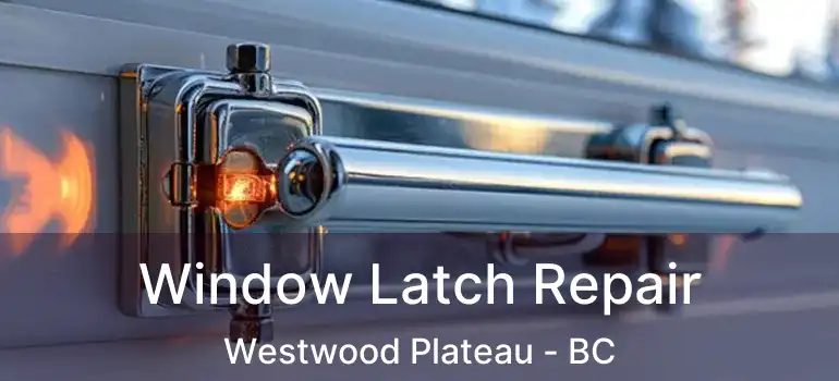  Window Latch Repair Westwood Plateau - BC