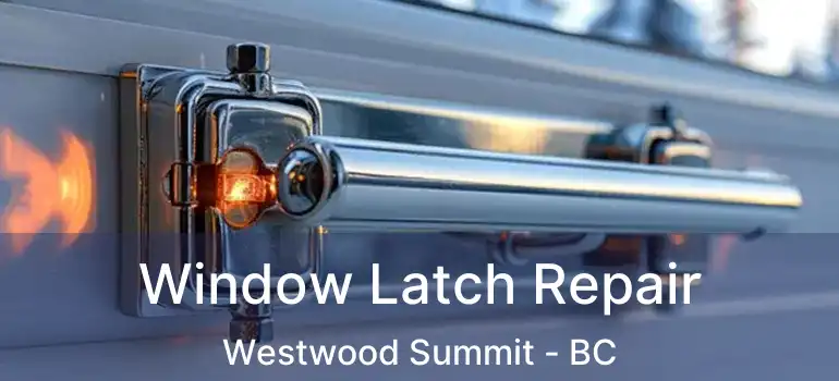  Window Latch Repair Westwood Summit - BC