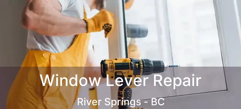 Window Lever Repair River Springs - BC