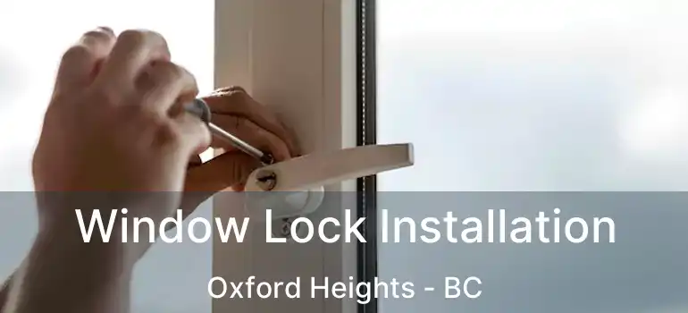  Window Lock Installation Oxford Heights - BC