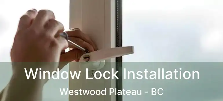 Window Lock Installation Westwood Plateau - BC