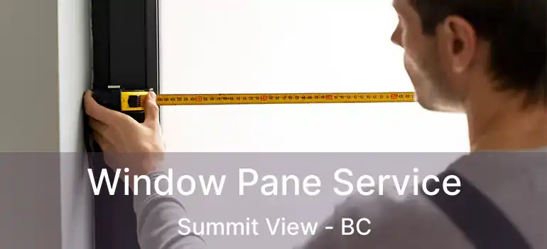  Window Pane Service Summit View - BC