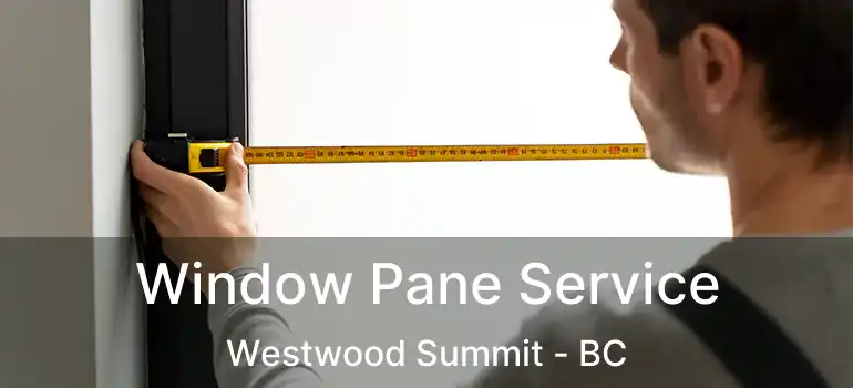  Window Pane Service Westwood Summit - BC