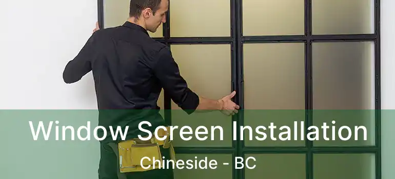  Window Screen Installation Chineside - BC