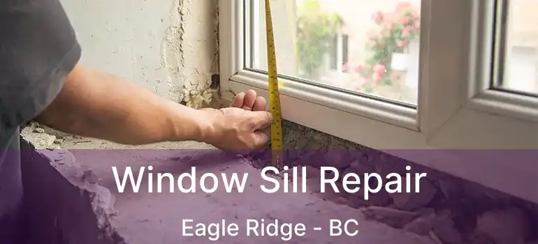 Window Sill Repair Eagle Ridge - BC