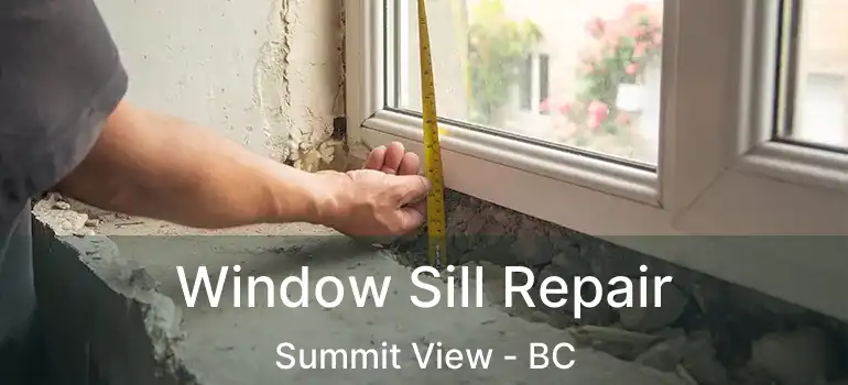  Window Sill Repair Summit View - BC