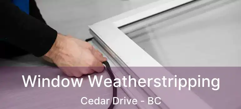  Window Weatherstripping Cedar Drive - BC