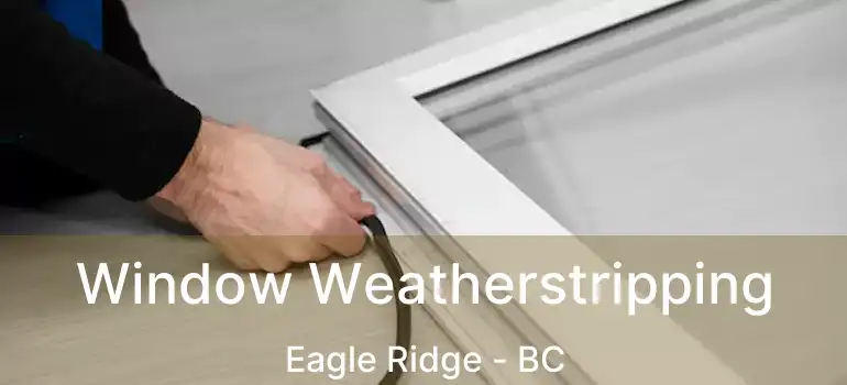  Window Weatherstripping Eagle Ridge - BC