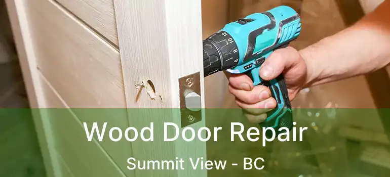  Wood Door Repair Summit View - BC